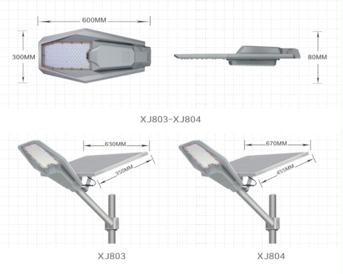 100W 200W 300W 400W China Outdoor Solar Street Lamp Aluminum Remote Control Waterproof Solar Powered Led Street Light