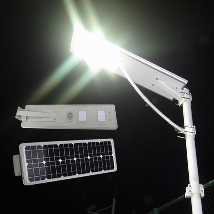 160lm/W 40W Solar LED Street Light High Brightness Light 6000K
